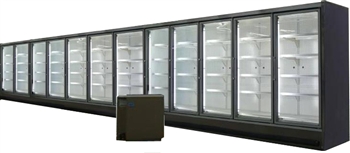 12 Door Endless Glass Display Cooler, AA Store Fixtures