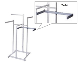 TV/24 - Twist-On Shelf Support Arms Sq. Tube, AA Store Fixtures