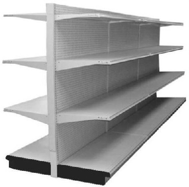 Used 12' Grey Madix with base and 18 adjustable shelves