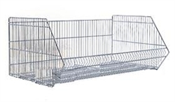 OF WSB - White Wire Stacking Baskets, AA Store Fixtures