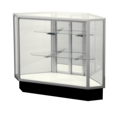 Outside Corner Extra Glass Display Case Showcases