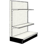Used 3' endcap unit with 2 shelves