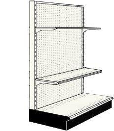 Reconditioned 3' endcap unit with 2 shelves