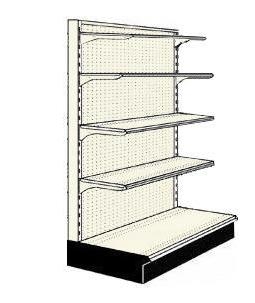 Reconditioned 3' endcap unit with 4 shelves