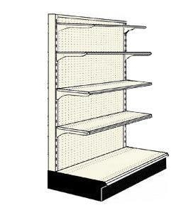 Reconditioned 3' endcap unit with 4 shelves