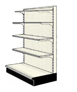 Reconditioned 4' endcap unit with 4 shelves
