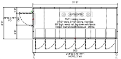 8-Door Walk-in Display Cooler