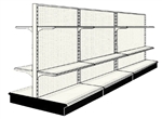 Reconditioned 12' gondola run with base and 12 adjustable shelves