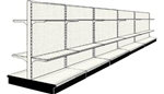 Reconditioned 20' gondola run with base and 20 adjustable shelves