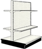 Used 4' gondola run with base and 4 adjustable shelves