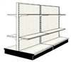 Used 8' gondola run with base and 8 adjustable shelves