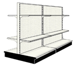 Reconditioned 8' gondola run with base and 8 adjustable shelves