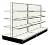 Used 8' gondola run with base and 12 adjustable shelves