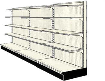 Used 12' wall run with base and 12 adjustable shelves
