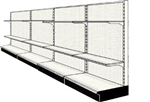 Used 16' wall run with base and 8 adjustable shelves