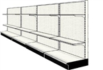 Reconditioned 16' wall run with base and 8 adjustable shelves