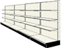 Used 16' wall run with base and 12 adjustable shelves