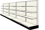 Used 16' wall run with base and 12 adjustable shelves