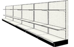 Reconditioned 20' wall run with base and 10 adjustable shelves