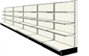 Used 20' wall run with base and 15 adjustable shelves