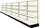 Used 20' wall run with base and 15 adjustable shelves