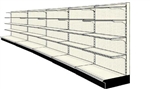 Used 20' wall run with base and 20 adjustable shelves
