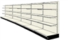 Reconditioned 20' wall run with base and 20 adjustable shelves