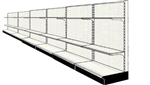 Used 24' wall run with base and 12 adjustable shelves