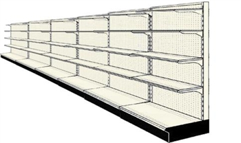 Reconditioned 24' wall run with base and 24 adjustable shelves
