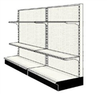 Used 8' wall run with base and 4 adjustable shelves